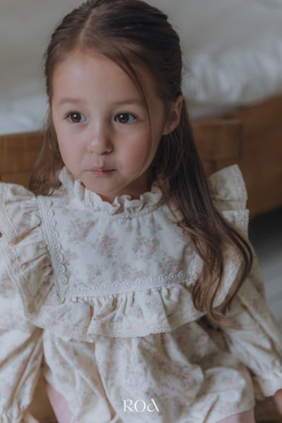 ROA16｜(80cm-120cm) 2色復古碎花長袖上衣5