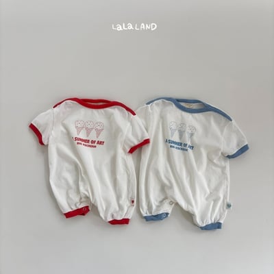 lala land29｜(3m-18m) 2色冰淇淋印花連身衣19