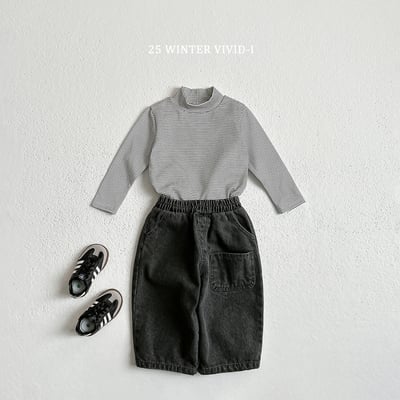 vivid77｜(78cm-125cm) 條紋中領上衣8