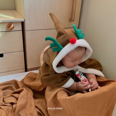 JEAYA03｜(5m-4y) 3色聖誕系列連帽斗篷15