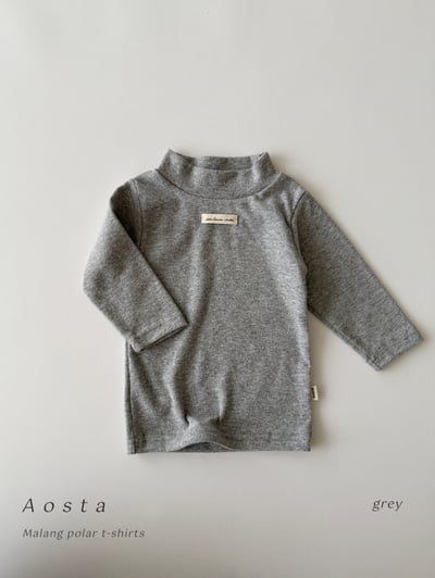 AOSTA56｜(6m-5y) 小標中高領上衣6