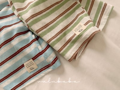 Valubebe 61｜(65-90cm) 拼色條紋上衣6