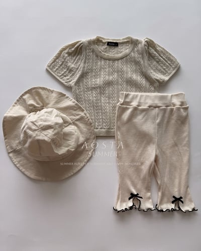 AOSTA47｜(6m-5y) 4款羅紋緞帶開衩褲25