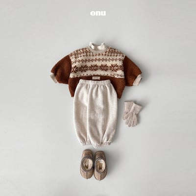 onu 29｜(70cm-115cm) 北歐印花刷毛上衣11