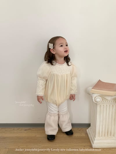 JE 421｜(66-90cm)  玫瑰蕾絲包屁衣6