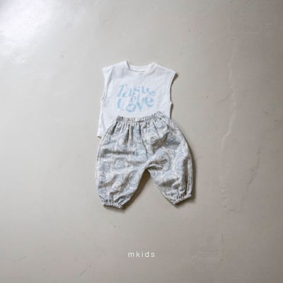 M-KIDS25｜(65-115cm) 英字印花無袖上衣5