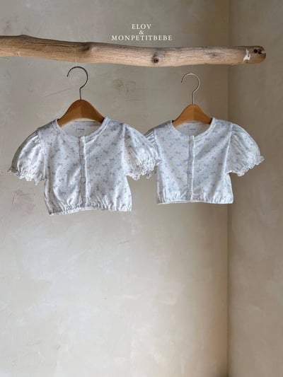 Mon petit04｜(66-90cm) 蝴蝶結短袖開襟外套9