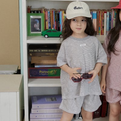 BEAN04｜(65-120cm) 條紋套裝11