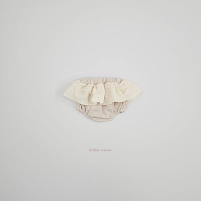 bebe nine16 (65-90) 2色層次荷葉蕾絲包屁裙16