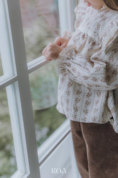 ROA16｜(80cm-120cm) 2色復古碎花長袖上衣20