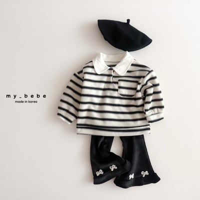 my_bebe03｜(-12m-7y) 有領條紋上衣22