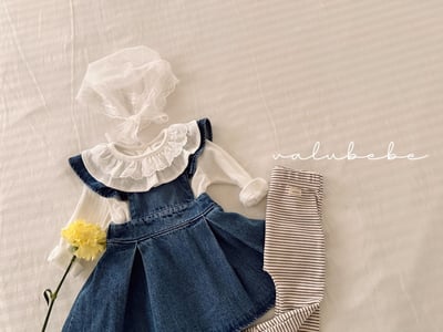 Valubebe76｜(65-90) 荷葉蕾絲領上衣5