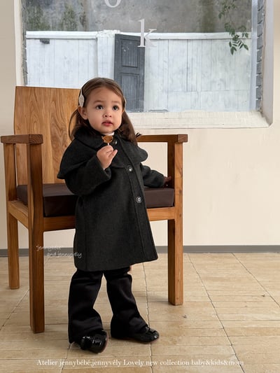 JE 638｜(80-110cm)  復古翻領大衣13