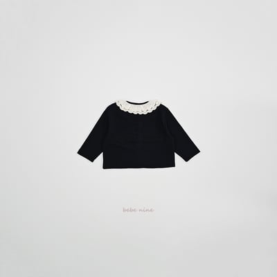 bebe nine15  (65-115) 2色蕾絲領開襟外套14