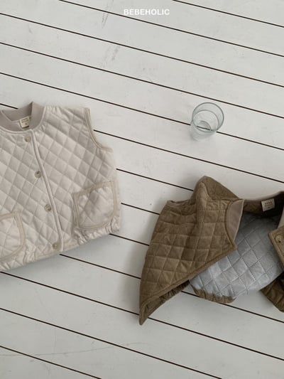 Bebe holic20｜(6m-18m) 菱格紋口袋背心12