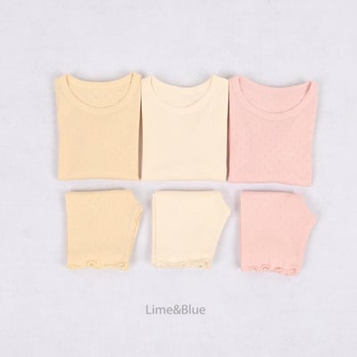 LIME&BLUE09｜(80-118cm)  木耳邊素色居家服7