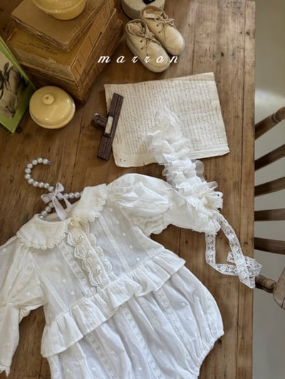 Marron48｜(free) 蕾絲波浪編髮帶9