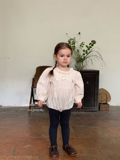 JE474｜(66-90cm) 蕾絲刺繡包屁衣16