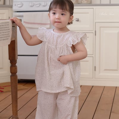 bebe nine19  (65cm-115cm) 2色天使寬鬆褲套裝10