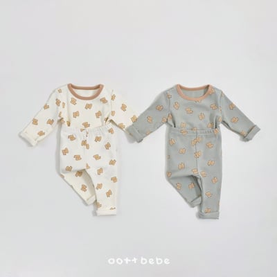 Oottbebe14｜(1y-7y) 狗狗棉質居家服套裝1