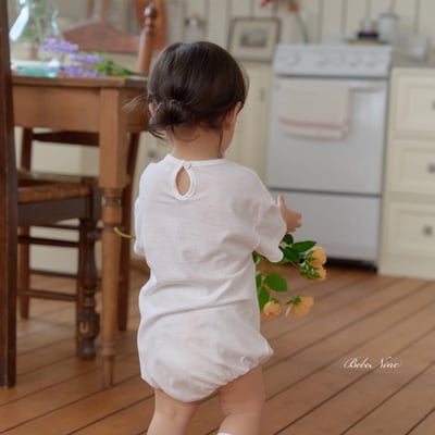 bebe nine08  (6m-24m) 2色小狗印圖包屁衣12