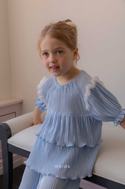 M-KIDS08｜(65-115cm) 浪漫褶皺套裝9