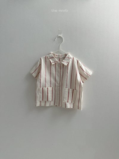 MiniRobe20｜(70-110) 印花口袋襯衫6