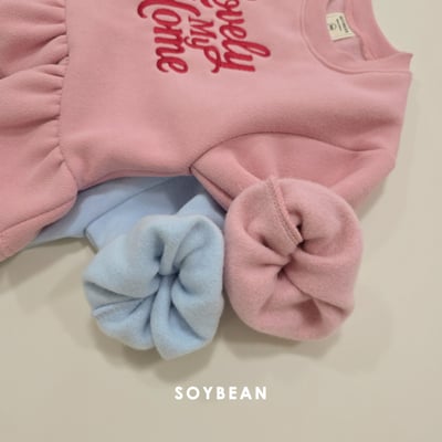 Soybean52｜(75cm-118cm) 荷葉裙擺直筒褲套裝3