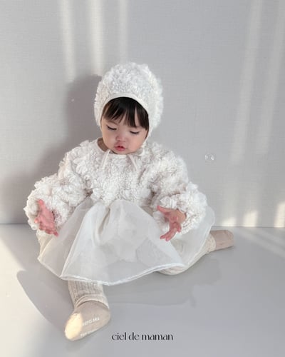 Cieldemaman20｜(3M~15M)  氣質雲朵洋裝含帽子12