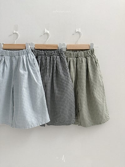 Atomeme09｜(70-110) 格紋寬褲3