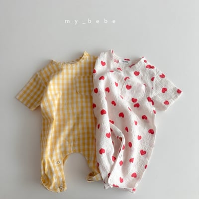 my_bebe16｜(58-72cm) 短袖連身包屁褲14