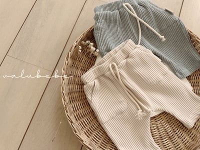 Valubebe13｜(65-80) 華夫格口袋長褲9