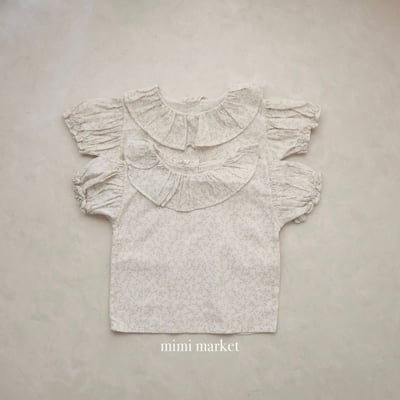 mimi market33 (75-90cm)  碎花荷葉邊上衣2