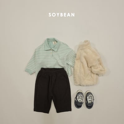 Soybean07｜(75cm-118cm) 條紋有領上衣16