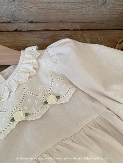 JE474｜(66-90cm) 蕾絲刺繡包屁衣25