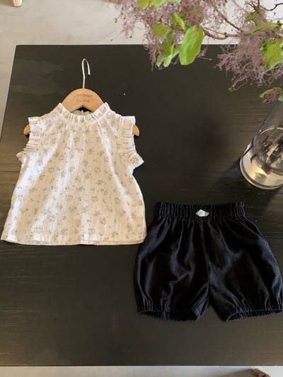 JE34｜(73-100cm) 碎花背心套裝17