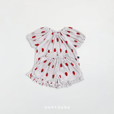 Oottbebe09｜(1y-7y )  草莓百摺套裝7