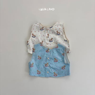 lala land20｜(3m-18m) 2色滿版小木馬背心18
