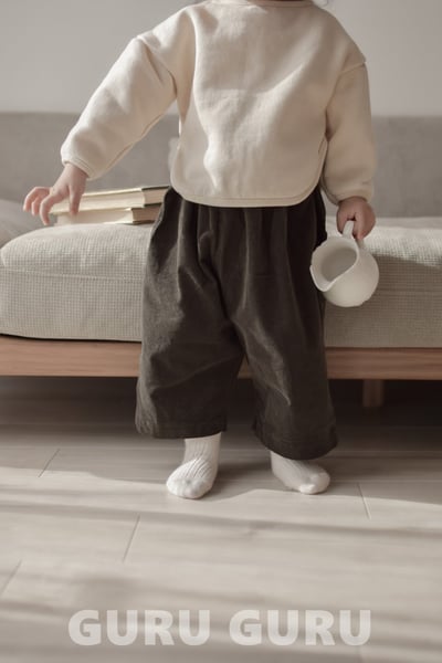 GURU GURU20｜(6m-24m) 2色素面口袋直筒長褲9