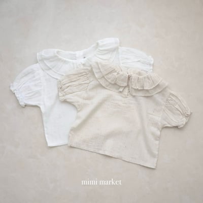 mimi market34 (75-90cm)  雙層荷葉邊上衣3