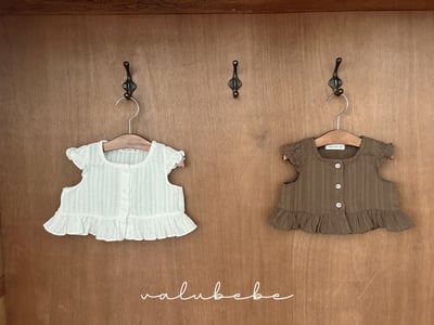 Valubebe 33｜(65-90cm) 泡泡袖方領襯衫4