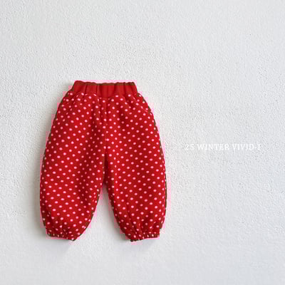 vivid01｜(78cm-125cm) 磨毛印花縮口褲8