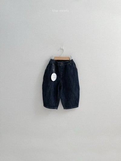 MiniRobe40｜(70-110) 褶皺牛仔繭型褲2