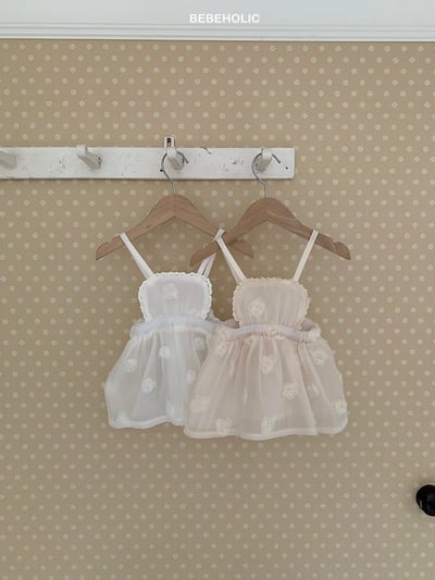 Bebe holic14｜(3m-18m) 玫瑰網紗罩裙3