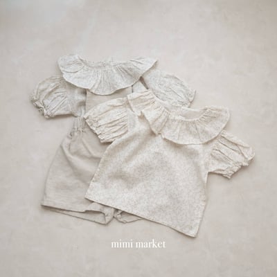 mimi market33 (75-90cm)  碎花荷葉邊上衣5