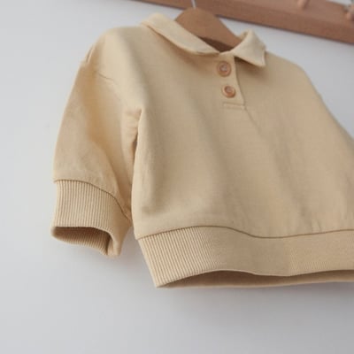 LEMONADE51｜(55cm-85cm) 2色有領素面上衣20