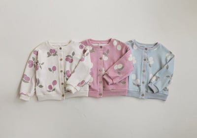 FLO19｜(75-140) 3色印花開襟外套20