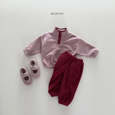 Bonito06｜(75cm-125cm) 半開襟刷毛套裝4