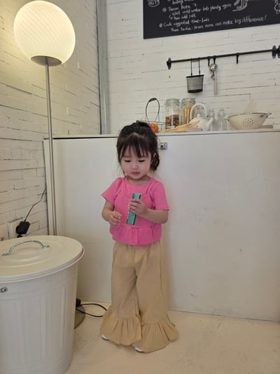 Color17｜(75-115cm) 荷葉邊兩件式上衣14