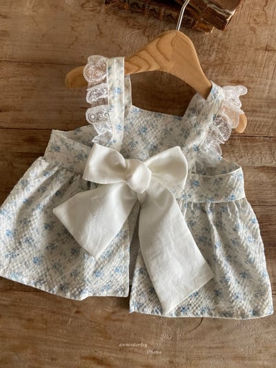 Anne Shirley26｜(3m-22m) 1色碎花緞帶包屁套裝7